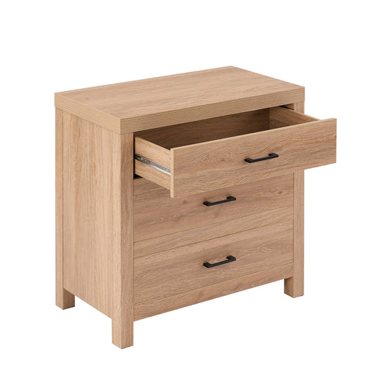 Piper 3 Drawer Chest - Light Wood - DUSK