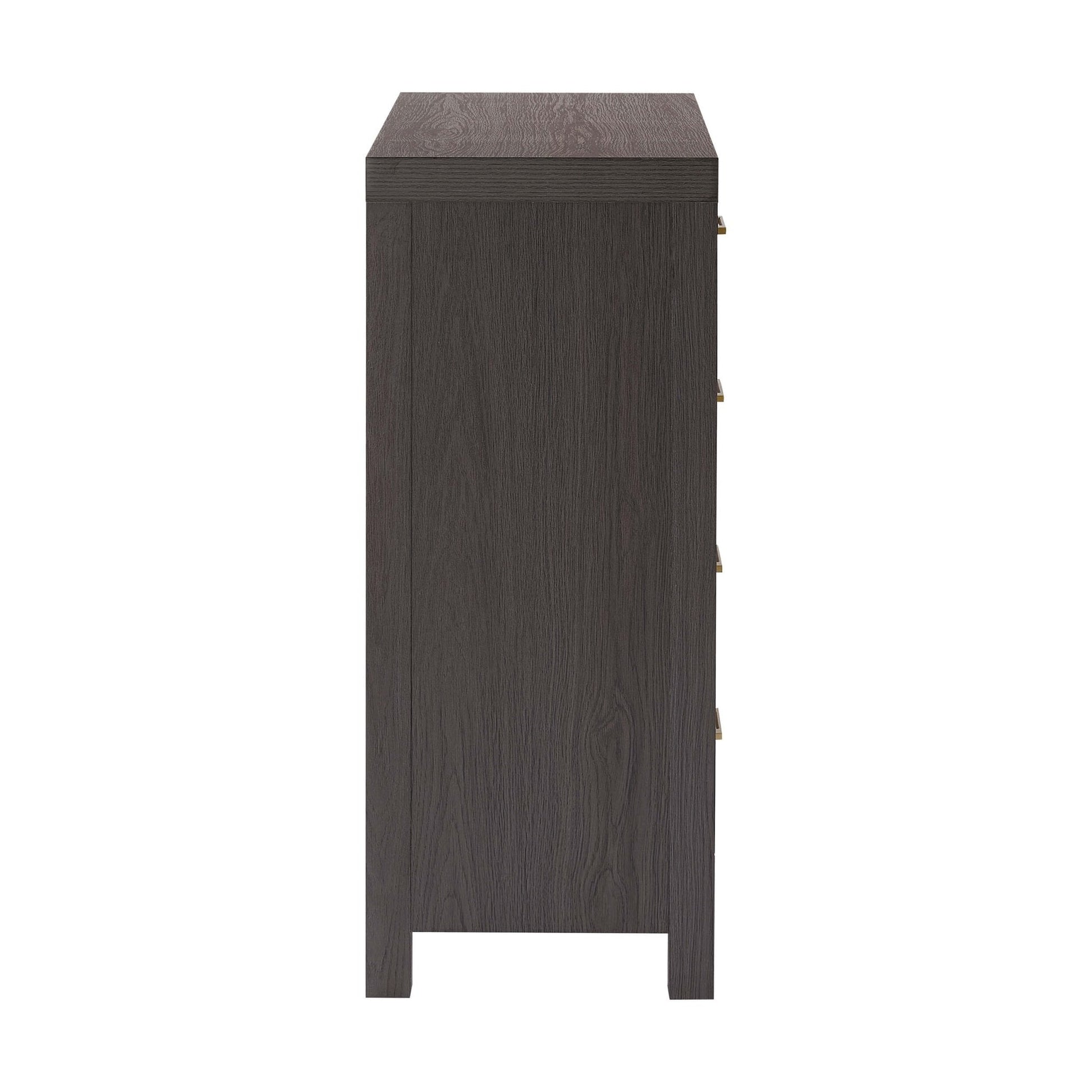 Piper 4 Drawer Chest - Dark Wood - DUSK