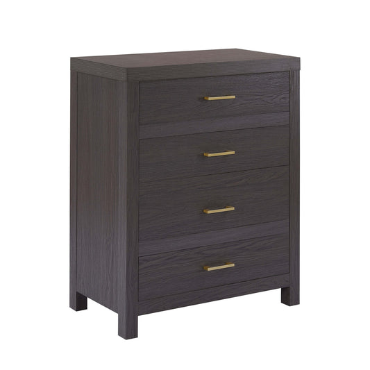 Piper 4 Drawer Chest - Dark Wood - DUSK