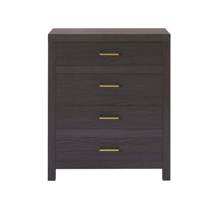 Piper 4 Drawer Chest - Dark Wood - DUSK