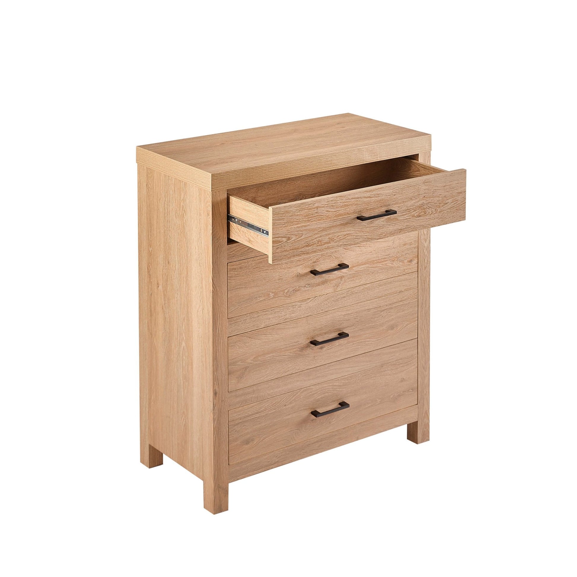 Piper 4 Drawer Chest - Light Wood - DUSK