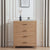 Piper 4 Drawer Chest - Light Wood - DUSK