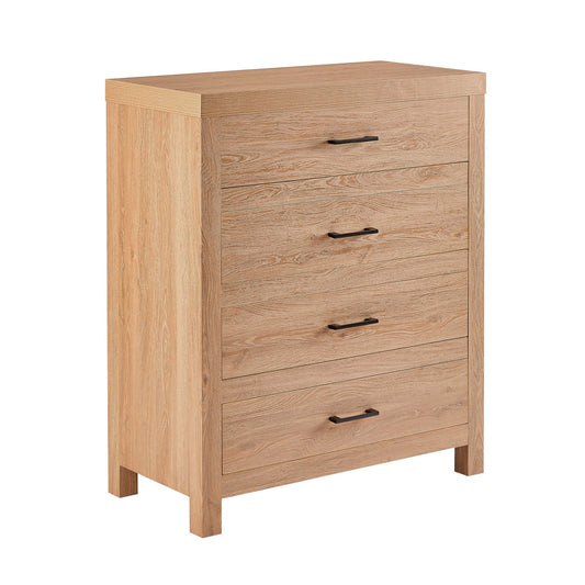 Piper 4 Drawer Chest - Light Wood - DUSK