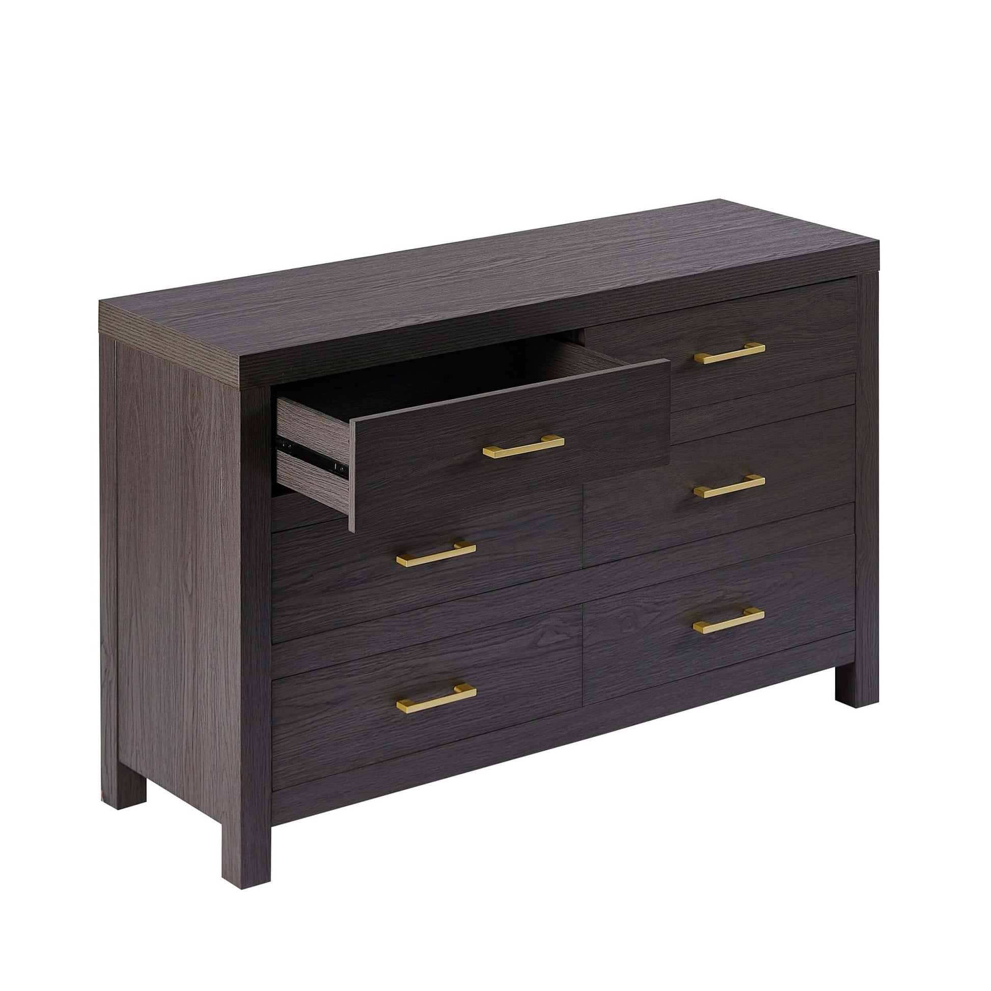 Piper 6 Drawer Chest - Dark Wood - DUSK