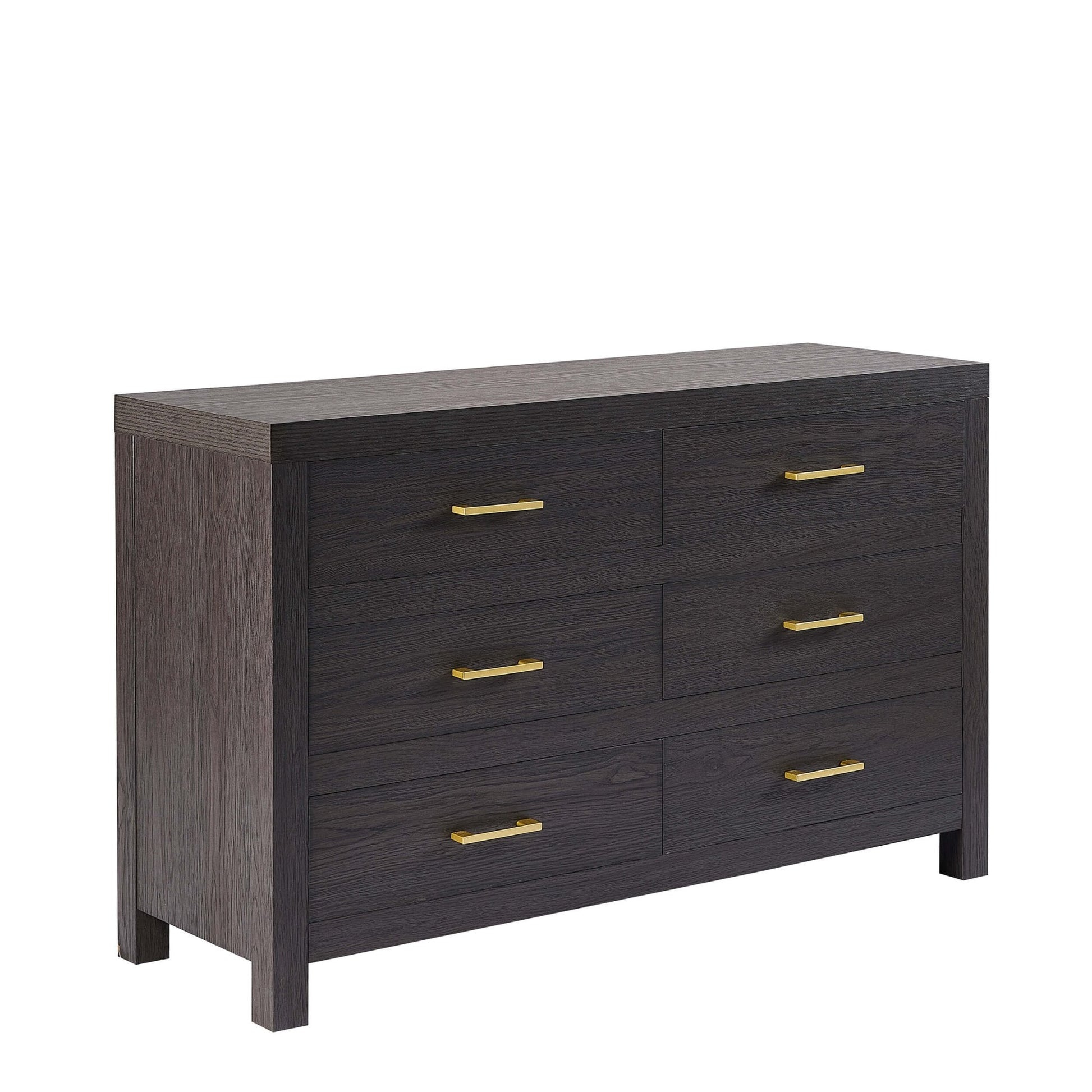 Piper 6 Drawer Chest - Dark Wood - DUSK