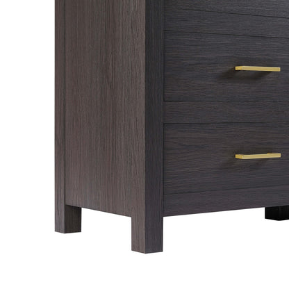 Piper 6 Drawer Chest - Dark Wood - DUSK