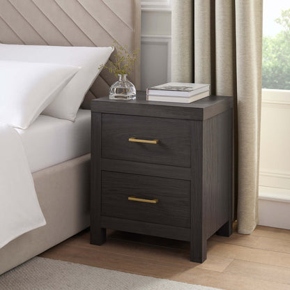 Piper Bedside Table - Dark Wood - DUSK