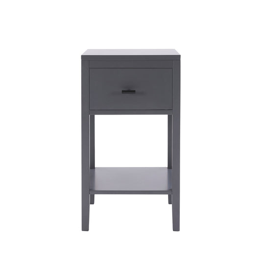 Poppy 1 Drawer Nightstand - Charcoal - DUSK