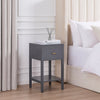 Poppy 1 Drawer Nightstand - Charcoal - DUSK