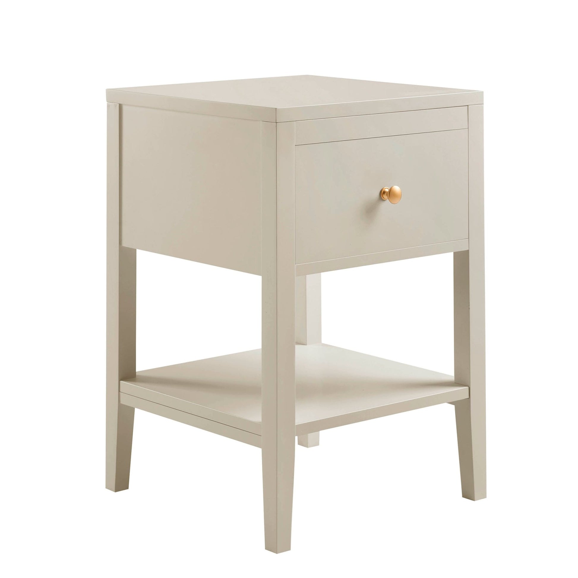 Poppy 1 Drawer Nightstand - Cream - DUSK