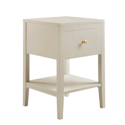 Poppy 1 Drawer Nightstand - Cream - DUSK