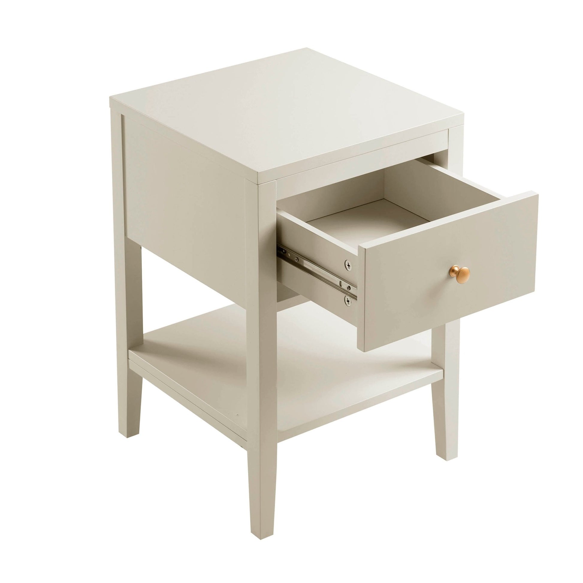 Poppy 1 Drawer Nightstand - Cream - DUSK