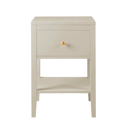 Poppy 1 Drawer Nightstand - Cream - DUSK