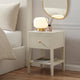 Poppy 1 Drawer Nightstand - Cream - DUSK