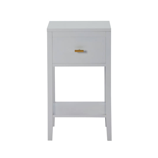 Poppy 1 Drawer Nightstand - Grey - DUSK