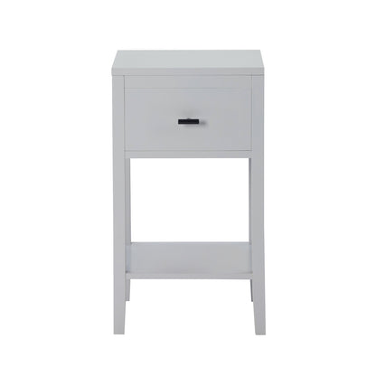 Poppy 1 Drawer Nightstand - Grey - DUSK