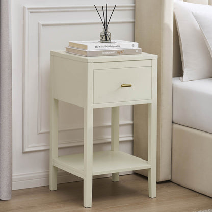 Poppy 1 Drawer Nightstand - Stone - DUSK