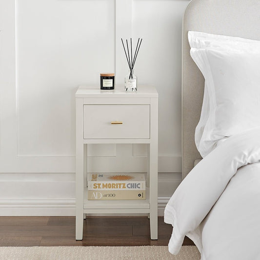 Poppy 1 Drawer Nightstand - Stone - DUSK