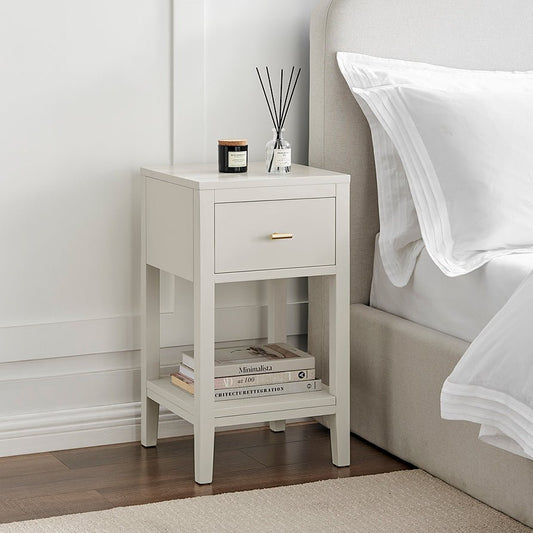 Poppy 1 Drawer Nightstand - Stone - DUSK