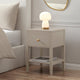 Poppy 1 Drawer Nightstand - Taupe - DUSK