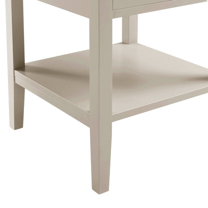 Poppy 1 Drawer Nightstand - Taupe - DUSK