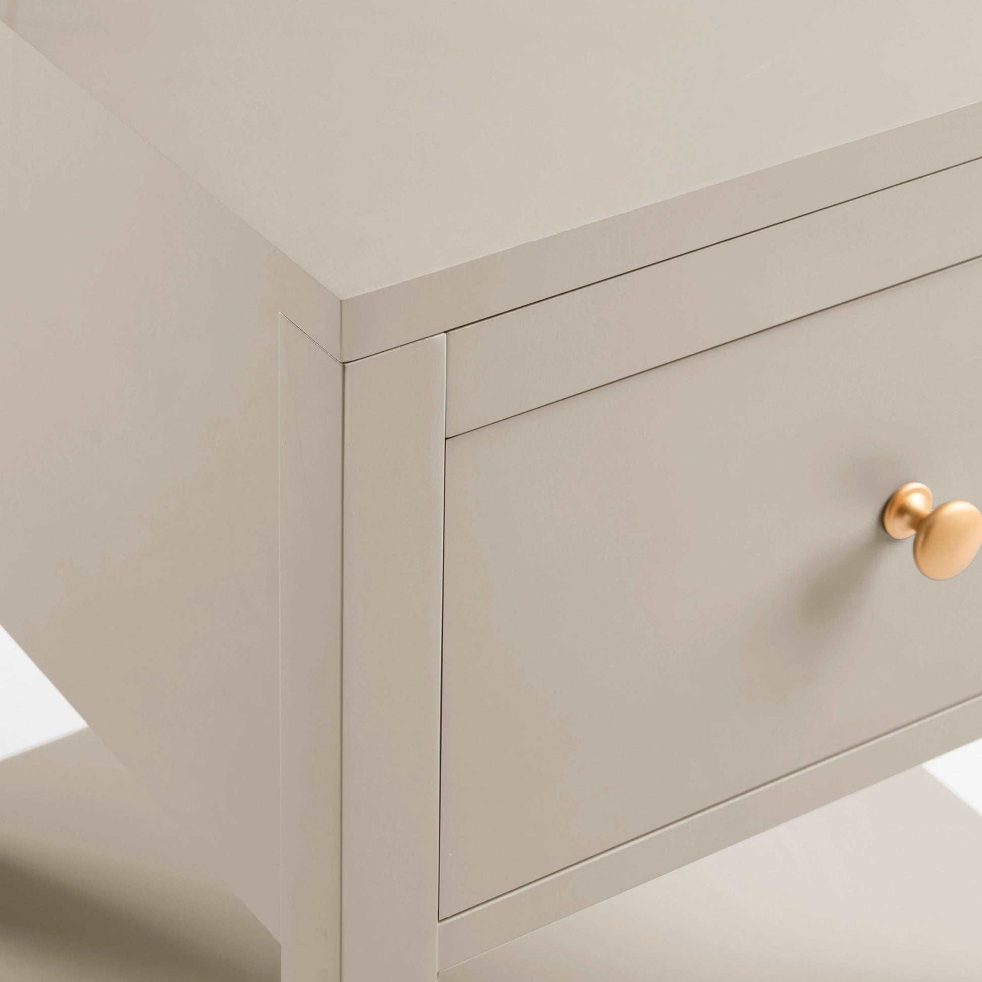 Poppy 1 Drawer Nightstand - Taupe - DUSK