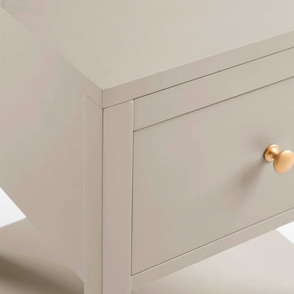 Poppy 1 Drawer Nightstand - Taupe - DUSK
