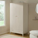 Poppy 2 Door Wardrobe with Drawer - Cream - DUSK