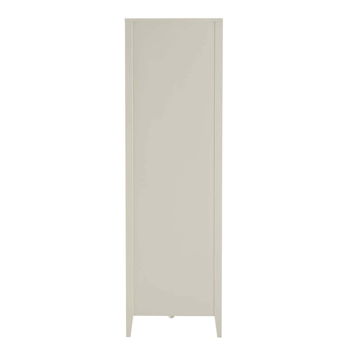 Poppy 2 Door Wardrobe with Open Shelves - Cream - DUSK