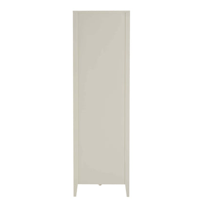Poppy 2 Door Wardrobe with Open Shelves - Cream - DUSK