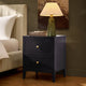 Poppy 2 Drawer Bedside Table - Midnight - DUSK