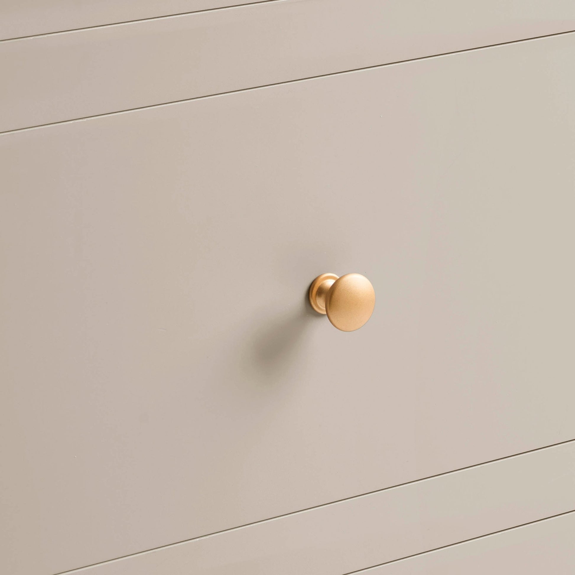 Poppy 2 Drawer Bedside Table - Taupe - DUSK