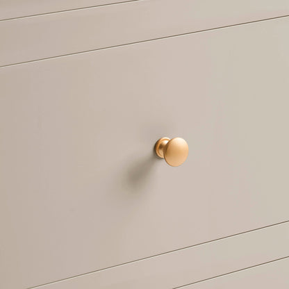 Poppy 2 Drawer Bedside Table - Taupe - DUSK