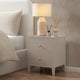 Poppy 2 Drawer Bedside Table - Taupe - DUSK