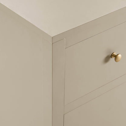 Poppy 3 Door Sideboard with Drawers - Cream - DUSK