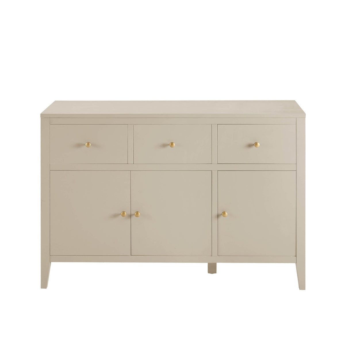 Poppy 3 Door Sideboard with Drawers - Cream - DUSK