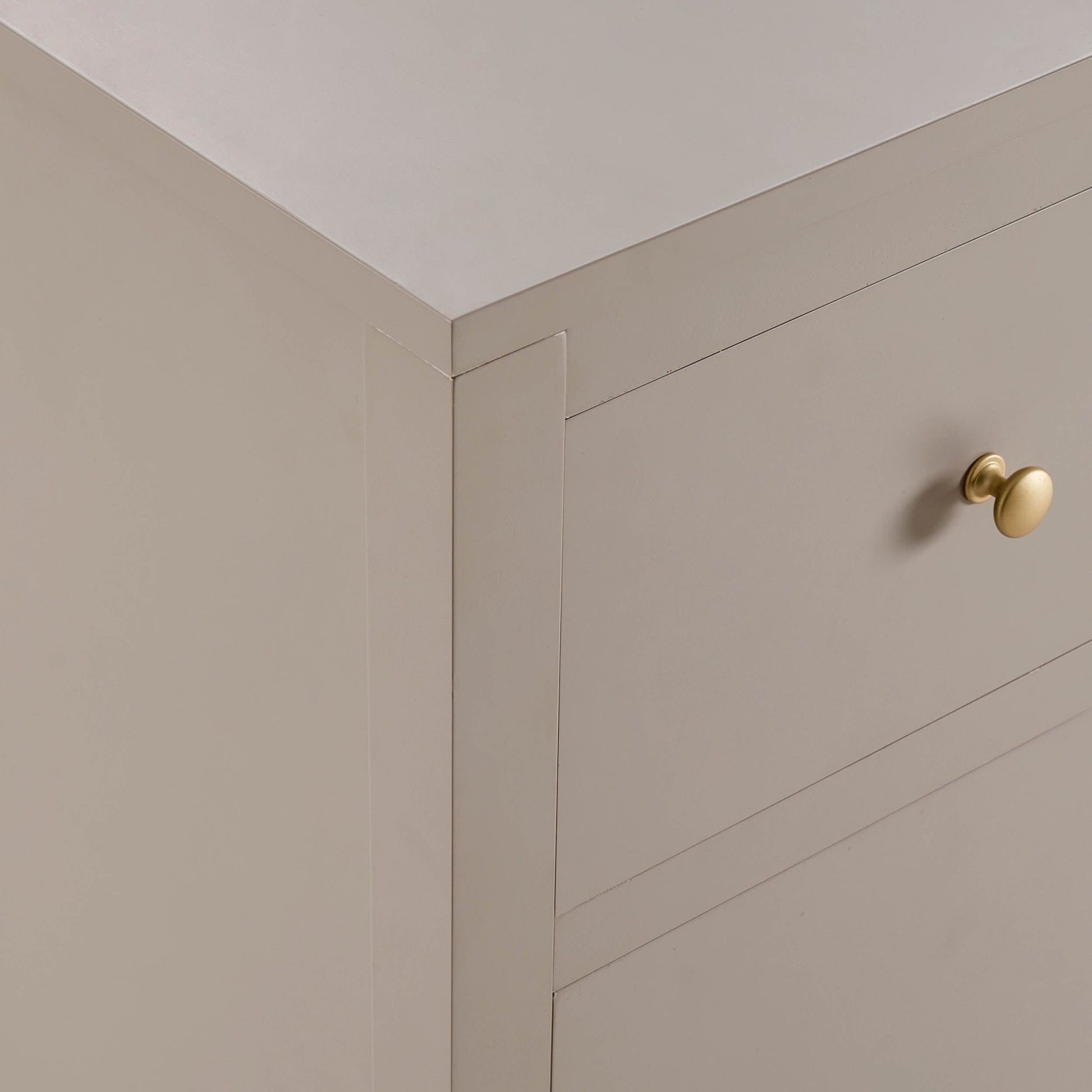Poppy 3 Door Sideboard with Drawers - Taupe - DUSK