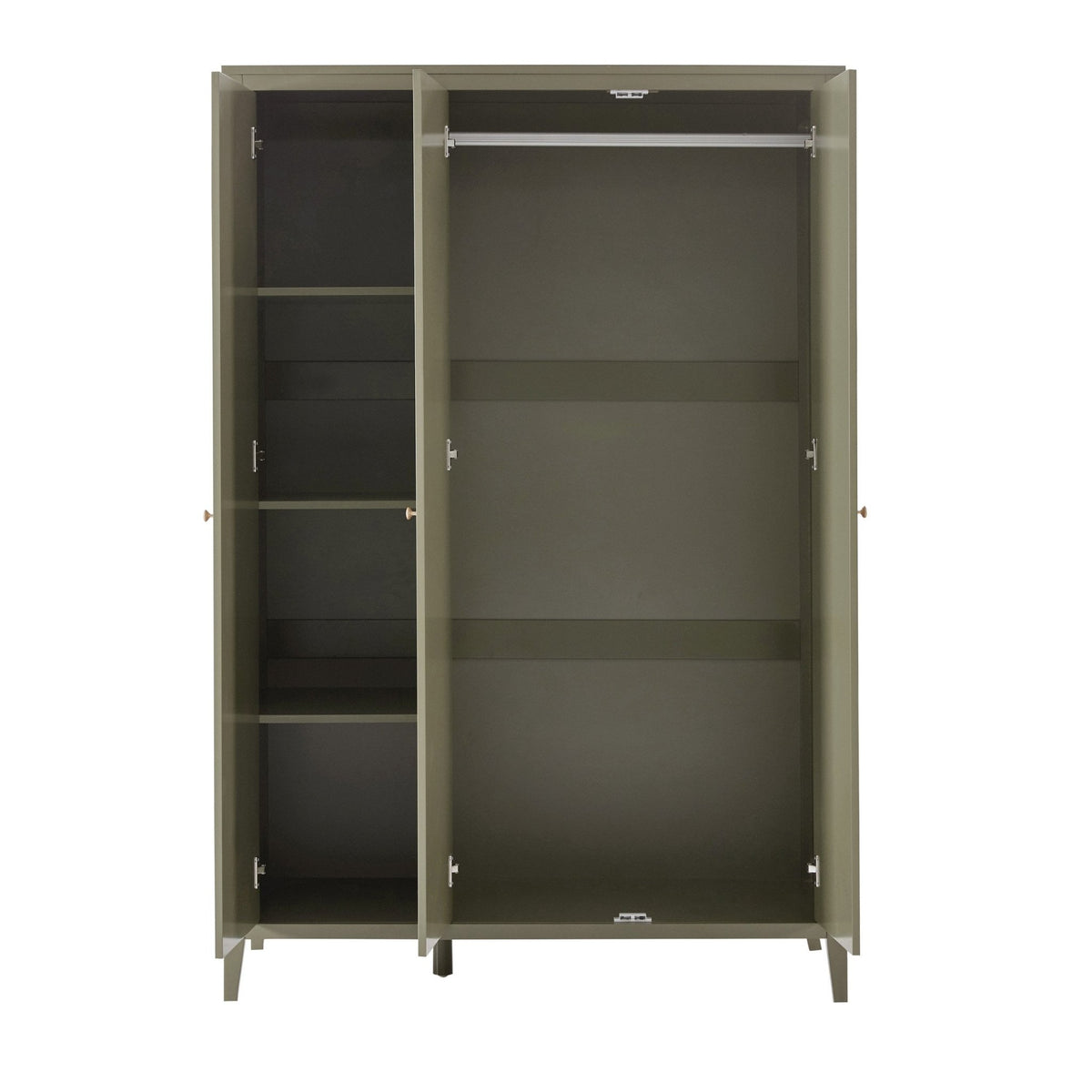Poppy 3 Door Wardrobe - Muted Moss Green - DUSK