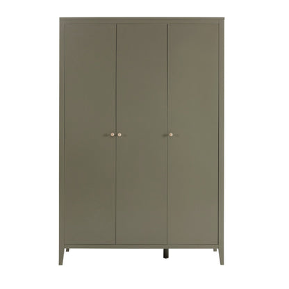 Poppy 3 Door Wardrobe - Muted Moss Green - DUSK