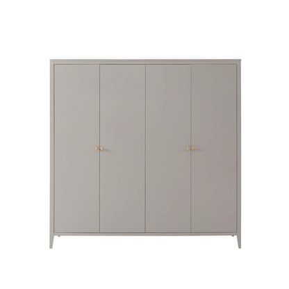 Poppy 4 Door Wardrobe - Taupe - DUSK