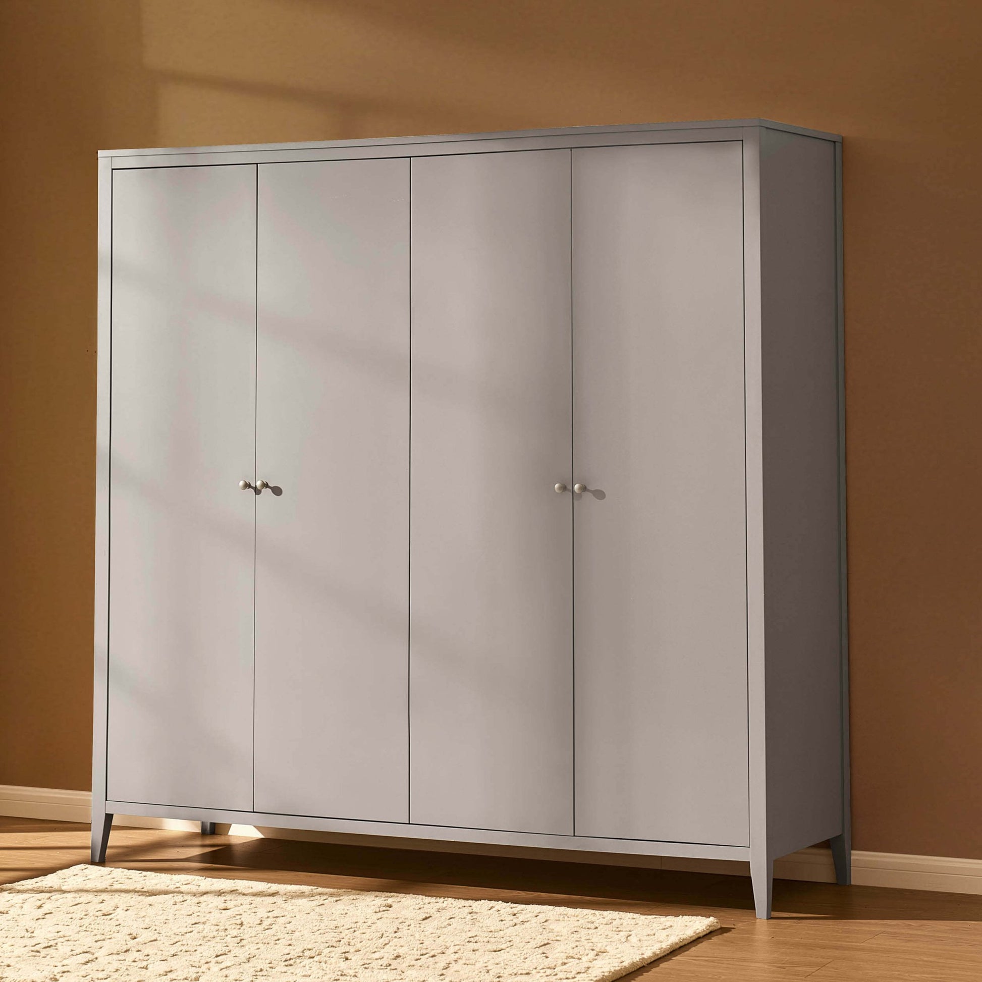 Poppy 4 Door Wardrobe - Taupe - DUSK