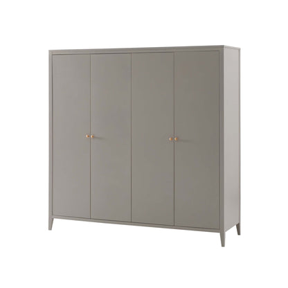 Poppy 4 Door Wardrobe - Taupe - DUSK