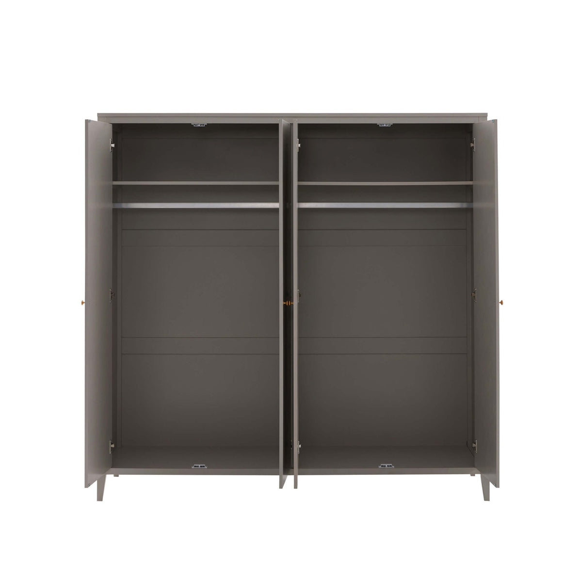 Poppy 4 Door Wardrobe - Taupe - DUSK
