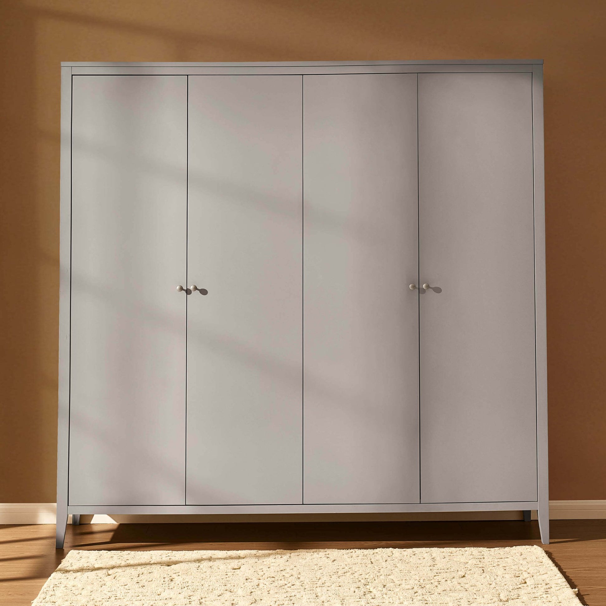 Poppy 4 Door Wardrobe - Taupe - DUSK