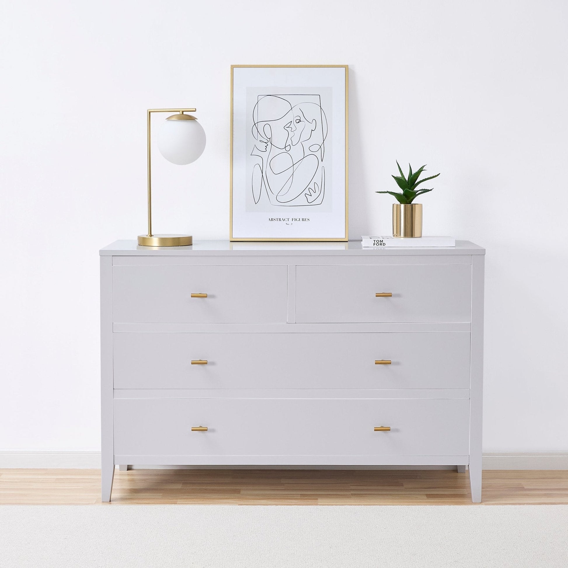 Poppy 4 Drawer Chest - Grey - DUSK