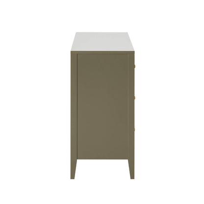 Poppy 4 Drawer Chest - Muted Moss Green - DUSK
