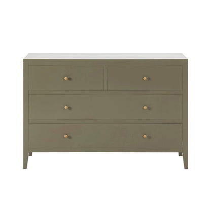 Poppy 4 Drawer Chest - Muted Moss Green - DUSK