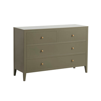 Poppy 4 Drawer Chest - Muted Moss Green - DUSK