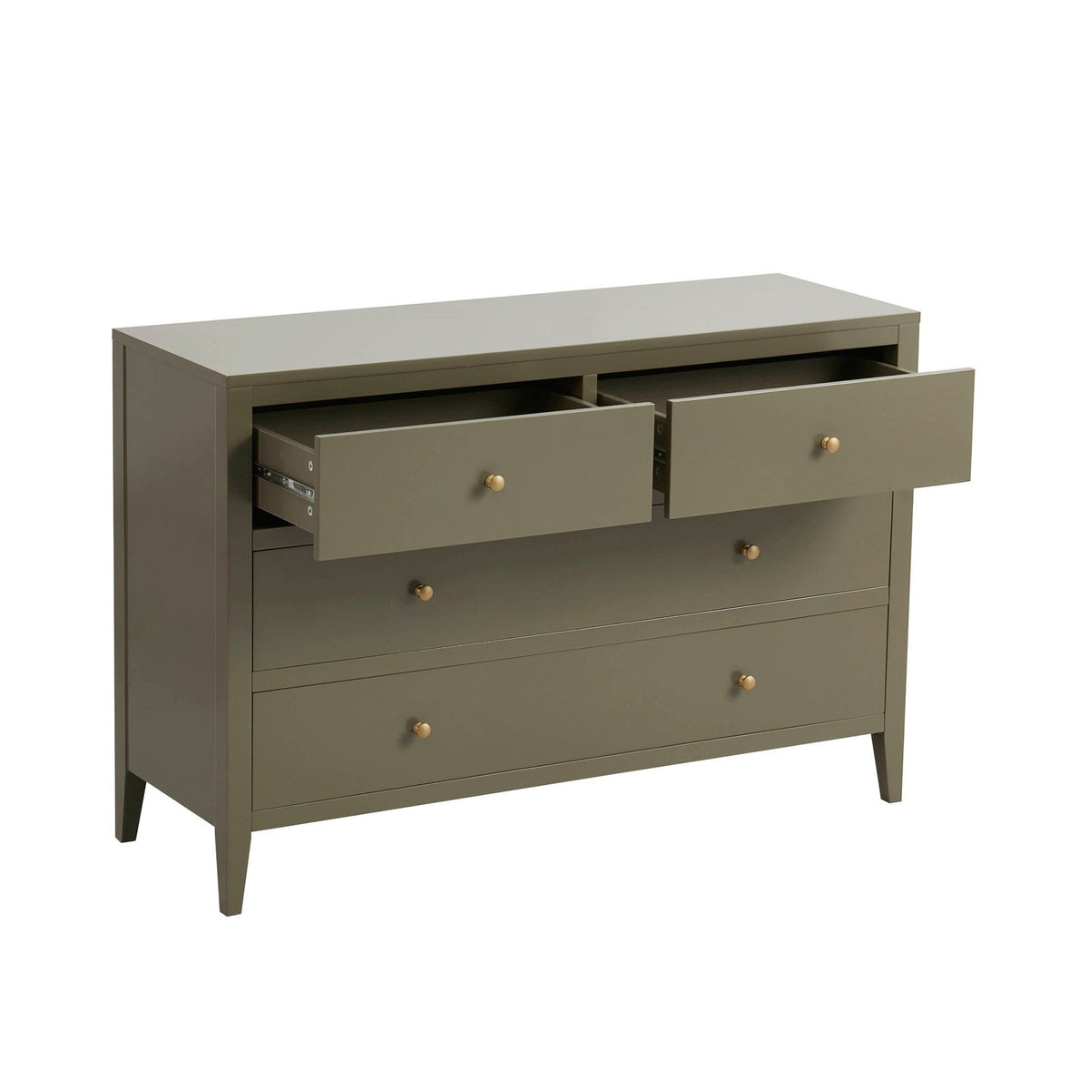 Poppy 4 Drawer Chest - Muted Moss Green - DUSK