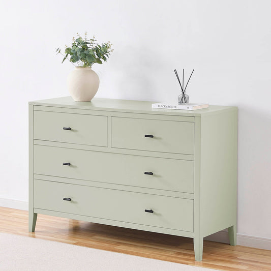 Poppy 4 Drawer Chest - Sage Green - DUSK